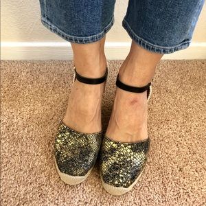 Azure espadrilles made in Spain brand new